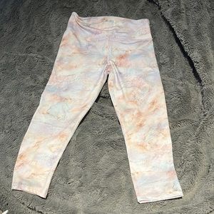 Marbled workout pants